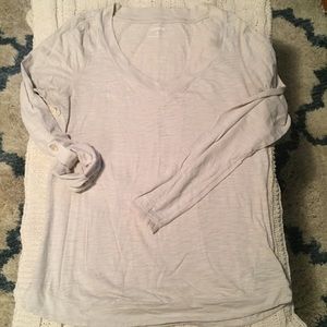 Express long sleeved top. Cream color. Size med.